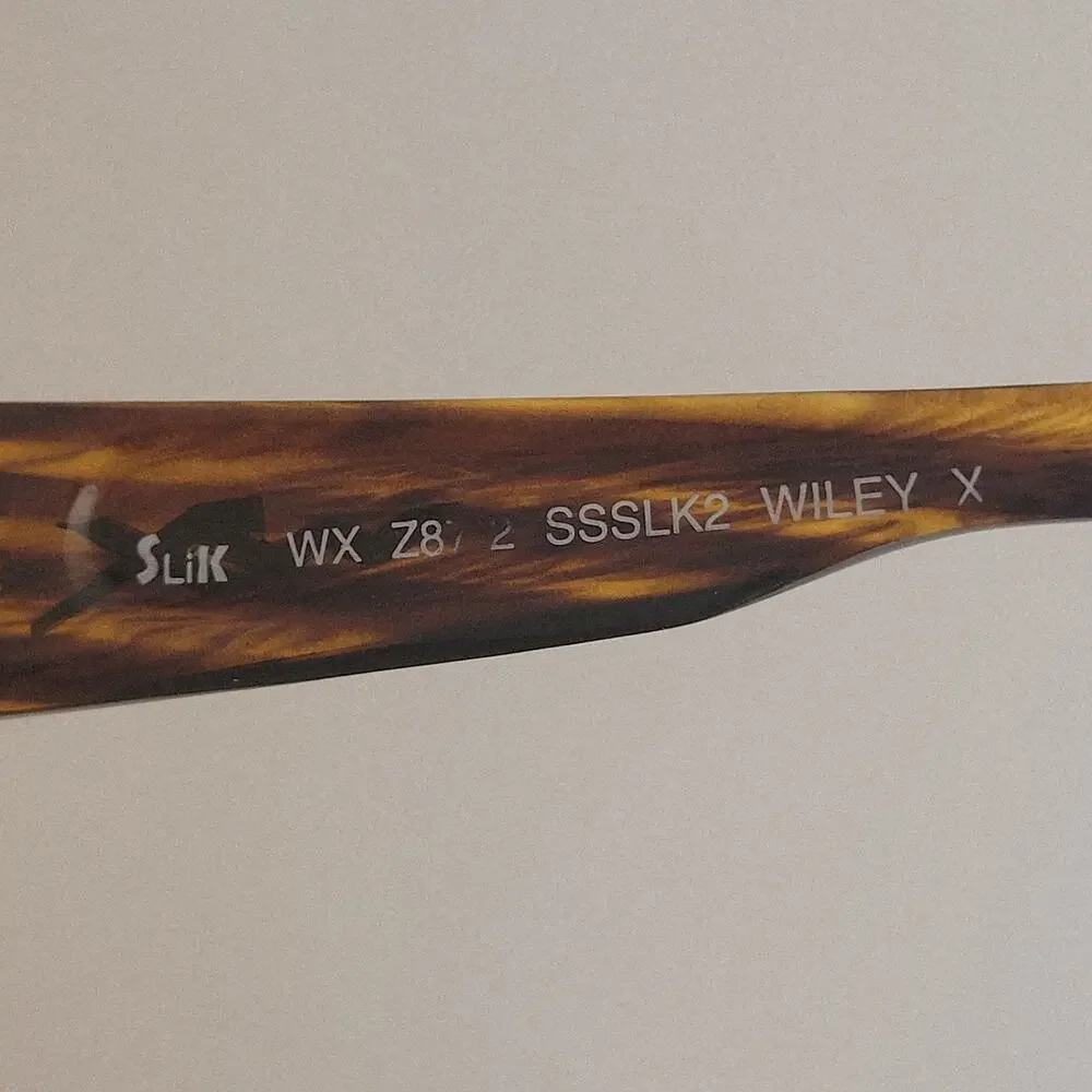 Wiley X WX Z87-2 SLIK sunglasses tortoise frame Made in Italy